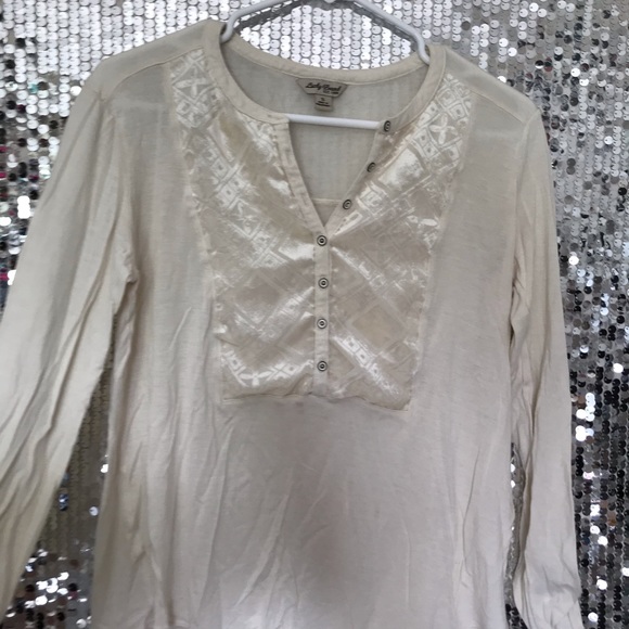 Lucky Brand Long Sleeve Velvet Shirt - Picture 5 of 8